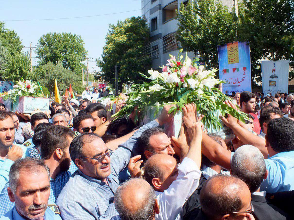 پیکر مطهر 2 شهید گمنام در هادیشهر به خاک سپرده شدند